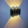 Lampada da parete a led in alluminio da esterno IP65 impermeabile Up Down applique da parete casa scala camera da letto comodino corridoio 4/6/8W 2 anni di garanzia