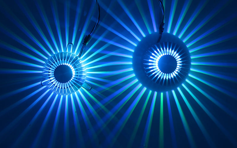 Super Nice Sunflower 3W RGB AC 220V KTV Soffitto LED Lampada da parete Camera da letto Comodino Scala Luce Soggiorno Decorazione Bagno 