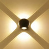 4W Piccole NUOVE luci a sfera di arrivo Luce da incasso per esterni Luci multicolori Lampade da parete per esterni Apparecchio per illuminazione LED Wandlamp Lampade da parete a LED