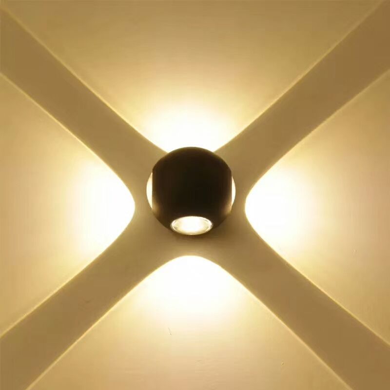 4W Piccole NUOVE luci a sfera di arrivo Luce da incasso per esterni Luci multicolori Lampade da parete per esterni Apparecchio per illuminazione LED Wandlamp Lampade da parete a LED