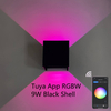 Lampada da parete per esterni intelligente per esterni Lampada da parete RGB dimmerabile che cambia colore Lampada da esterno con fascio di luce regolabile IP65 impermeabile