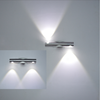 Applique da parete moderna da 6W Rotazione di 360 gradi Apparecchi da parete a LED per lettura lampada da parete / illuminazione a specchio ad alta luminosità