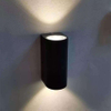 Lampada da parete impermeabile a doppia testa a colonna da 12W Lampada da notte unica Lampada da parete impermeabile IP65 per la decorazione del giardino
