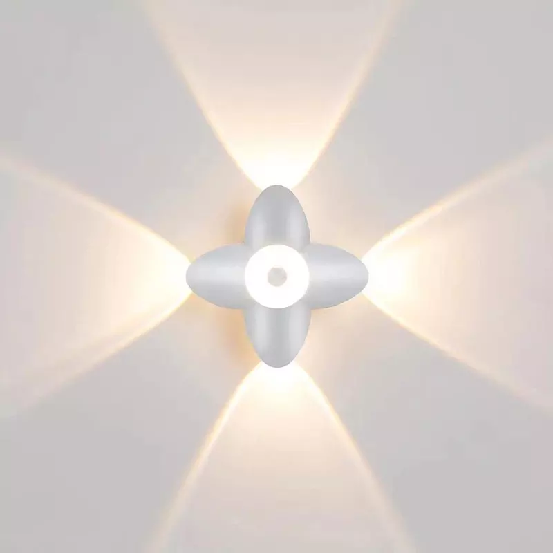Applique da parete per esterni a LED Up Down Decorazione Spotlight Lotus Villa Corridoio Balcone Corridoio Sfondo Applique da parete
