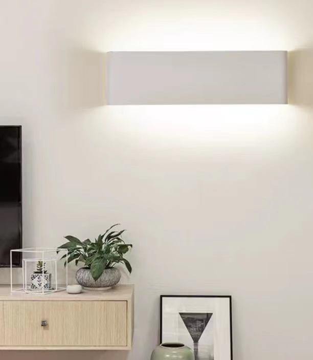 16W 24W 2.4G Lampada da parete lunga con controller Lampada a led su e giù Applique da parete per interni Applique da parete a LED Applique da parete a tre temperature di colore