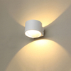 5W bianco caldo / luce fredda Applique da parete circolare per decorare interni illuminare le luci Lampada da parete a LED nera / bianca luce su e giù