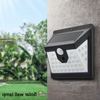 1000lm IP65 Impermeabile casa led luce solare Sensore di movimento PIR Applique da parete di sicurezza solare per esterni Luce solare da giardino a LED
