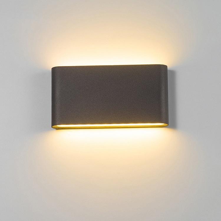 18W LED IP65 Illuminazione per esterni Lampada da parete moderna Lampada da parete a LED impermeabile per interni Soggiorno Applique da parete a led quadrata chiara