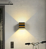 Lampade da esterno 10W Applique a Led Ip65 Nero Decorativo Portico Giardino Casa Lampadine Impermeabili Moderna Cottura in Alluminio
