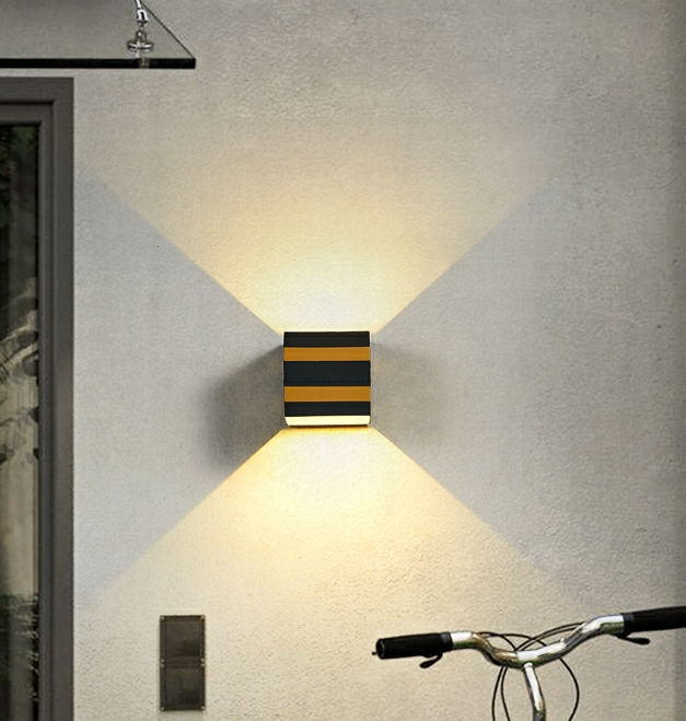 Lampade da esterno 10W Applique a Led Ip65 Nero Decorativo Portico Giardino Casa Lampadine Impermeabili Moderna Cottura in Alluminio