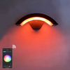 Lampada da parete intelligente con controllo APP impermeabile di vendita calda Lampada da parete a LED per cortile con balcone Lampada da parete impermeabile intelligente