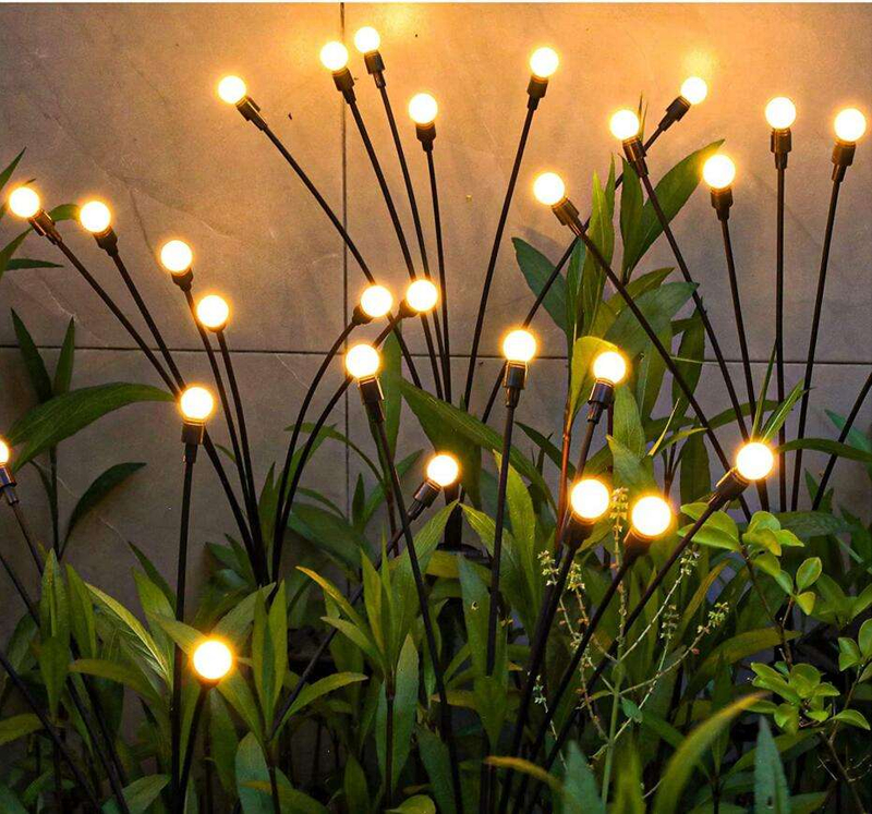 lampada solare per esterni applique da parete solari per esterni applique da parete solari vacanze di Natale all'aperto parco resort tessuto decorativo luce decorativa da giardino a led