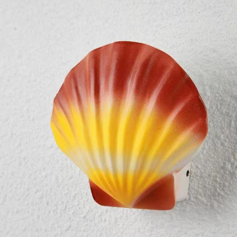 5W NUOVA lampada impermeabile per esterni luce per interni LED applique moderna applique da parete a led loft da giardino lampada a conchiglia RGB colore chiaro