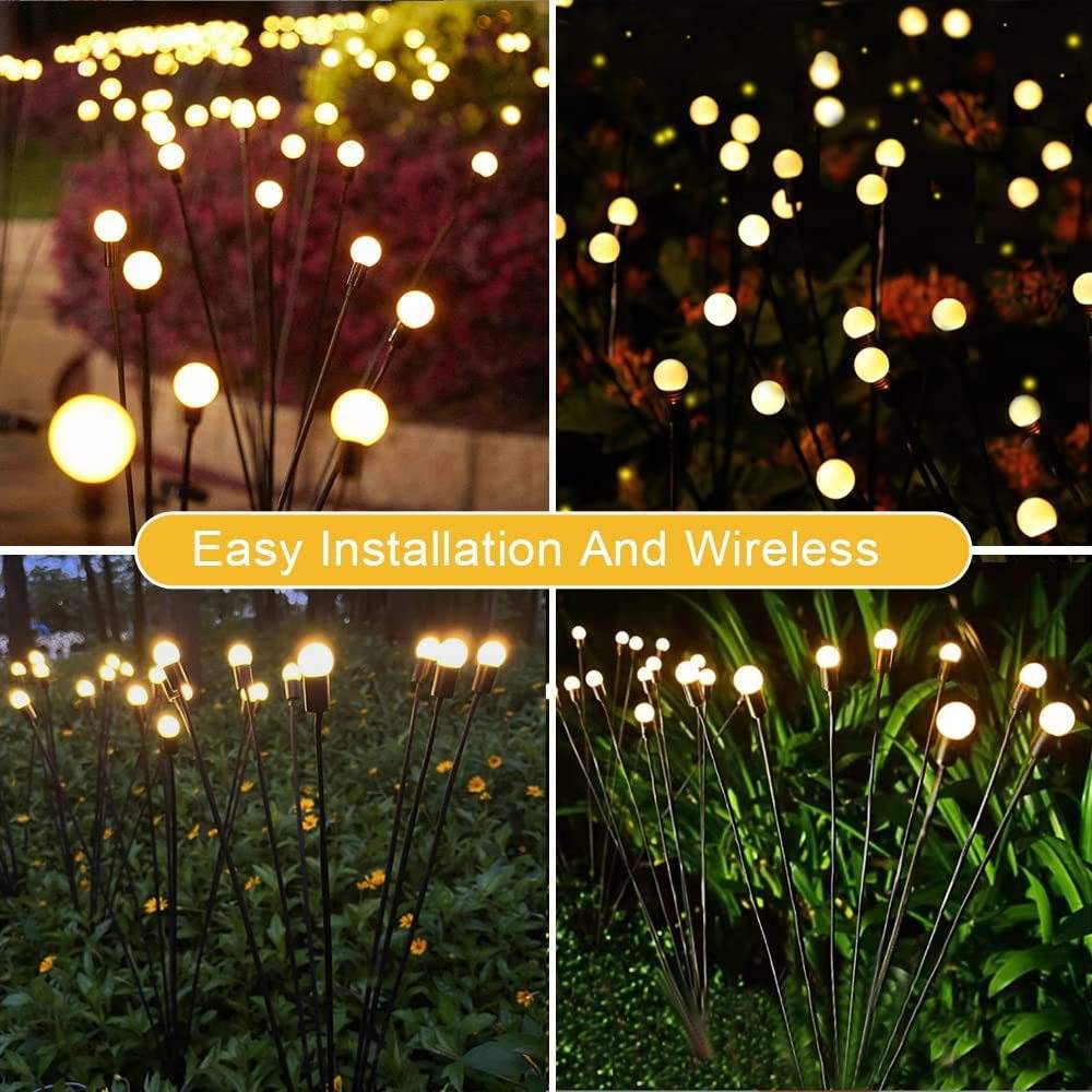 lampada solare per esterni applique da parete solari per esterni applique da parete solari vacanze di Natale all'aperto parco resort tessuto decorativo luce decorativa da giardino a led