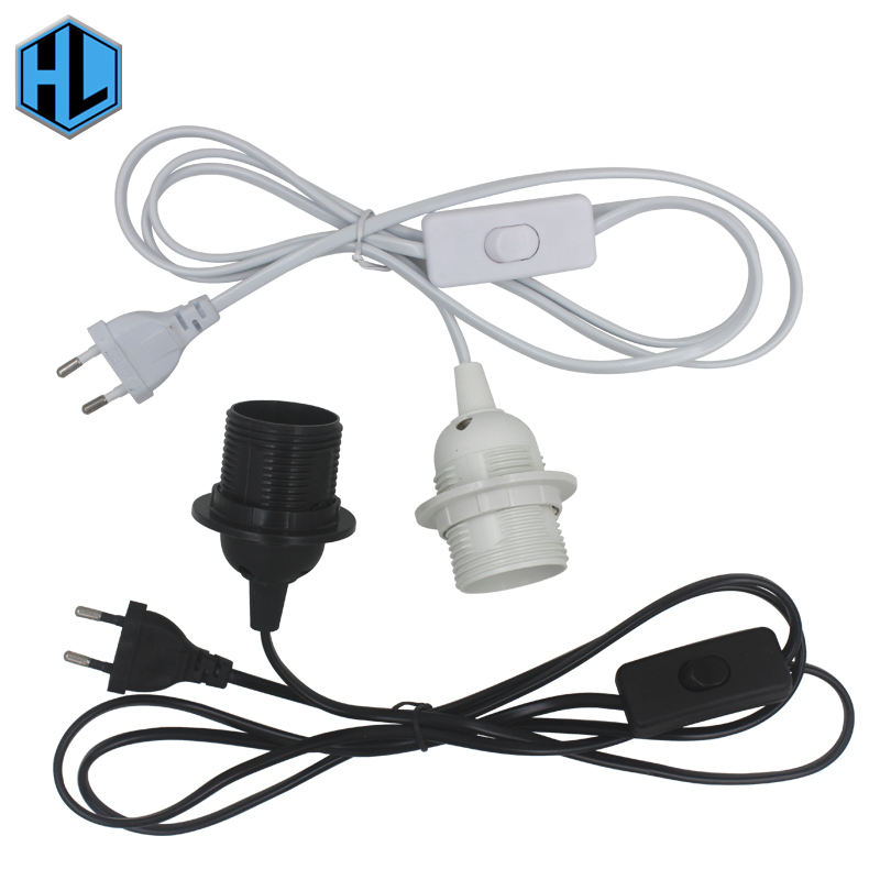 1.8M Lunghezza linea E27 Portalampada LED a250V 4A 303 Convertitore adattatore portalampada On / Off per portalampada a sospensione a LED