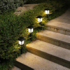 Tipo di casa Luce solare a LED impermeabile per esterni Lampada da prato solare Mini luce solare da giardino alimentata in stile cottage Spike Spot Piccola casa