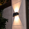 6LED applique da parete a energia solare applique da parete a LED impermeabili per esterni per cortile Street Landscape lampada da giardino lampada da parete per esterni solare