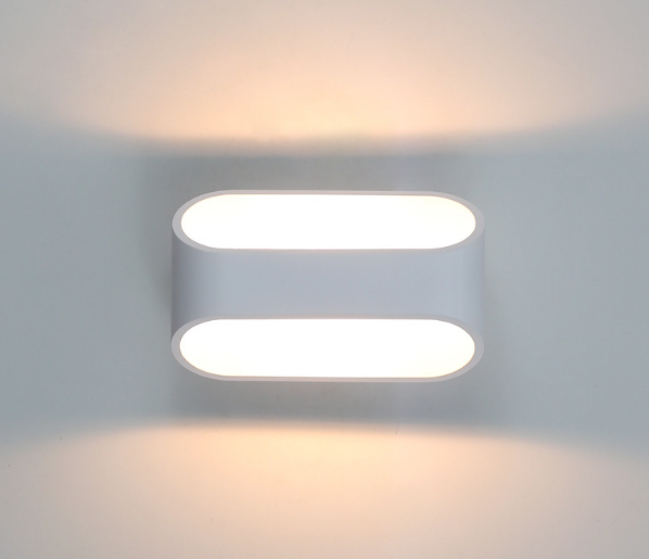 2023 New White Alluminio 5W RGB Lampada da parete su e giù per interni Wandlamp Colore fai da te con controller Lampada da parete per interni Lampada da parete RGB