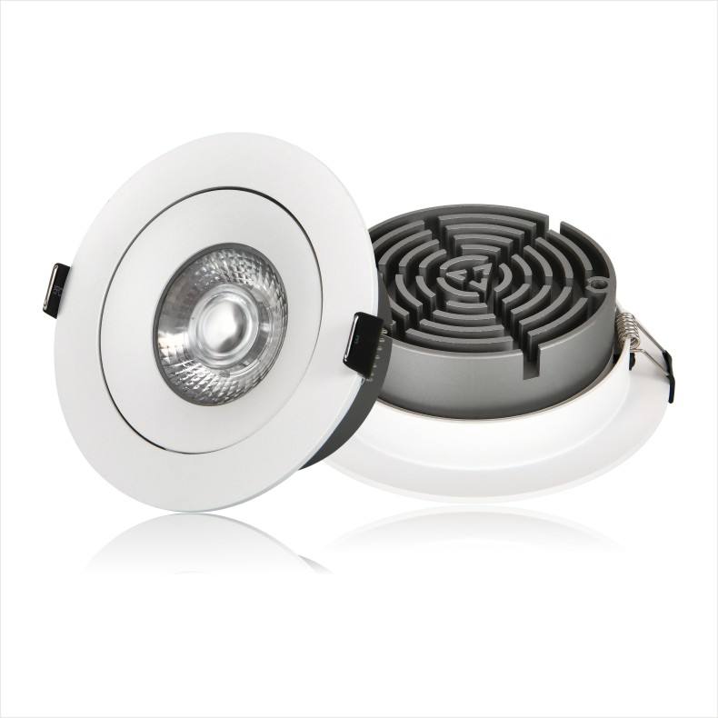 Cina prezzo di fabbrica CE ERP rotonda piccola luce di pannello 5W 7W luce diurna da incasso a soffitto a LED luce di pannello a soffitto mini luce spot a led