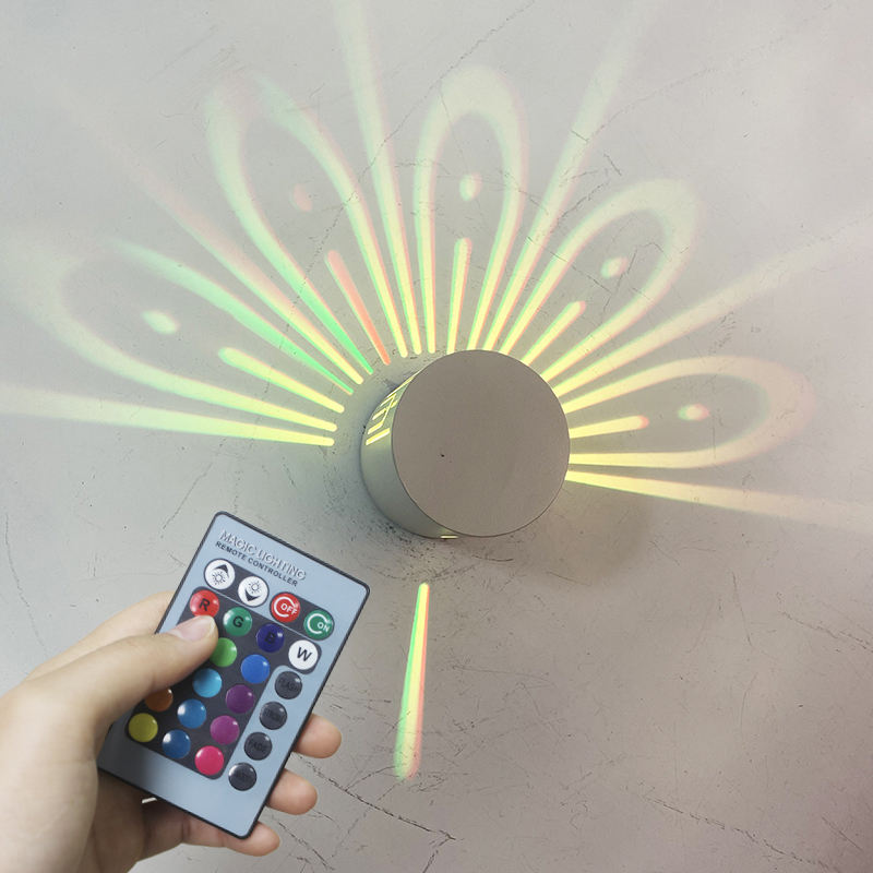Nuovo RGB da 3 W con controller Remote Touch Illuminazione nordica colorata per applique per feste in camera da letto