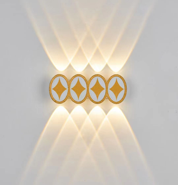 Lampada da parete lunga a LED IP65 Lampada da recinzione da giardino impermeabile per esterni Lampada da parete per interni semplice per corridoio camera da letto per la decorazione domestica