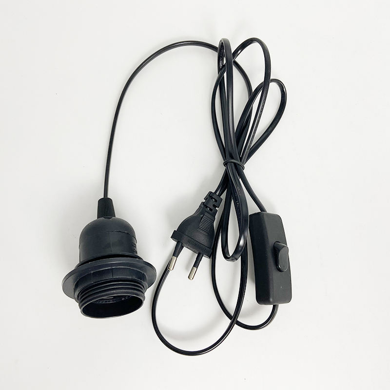 E27 E14 US AU UK Cavo di alimentazione prolunga UE con cavo interruttore 303 1,8 m Base a vite Portalampada Lampada a sospensione a LED Portalampada