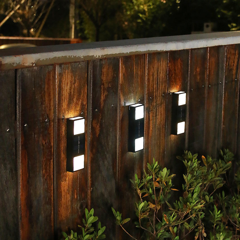 6LED Lampada da parete solare IP65 esterna impermeabile cortile luce giardino villa lampada da parete per esterni lampada da parete