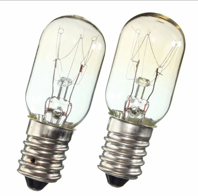 AC220 230V Lampadina Edison E14 SES 15W 25W Frigorifero Frigorifero Lampadina a filamento di tungsteno Lampadine Faretto a soffitto bianco caldo