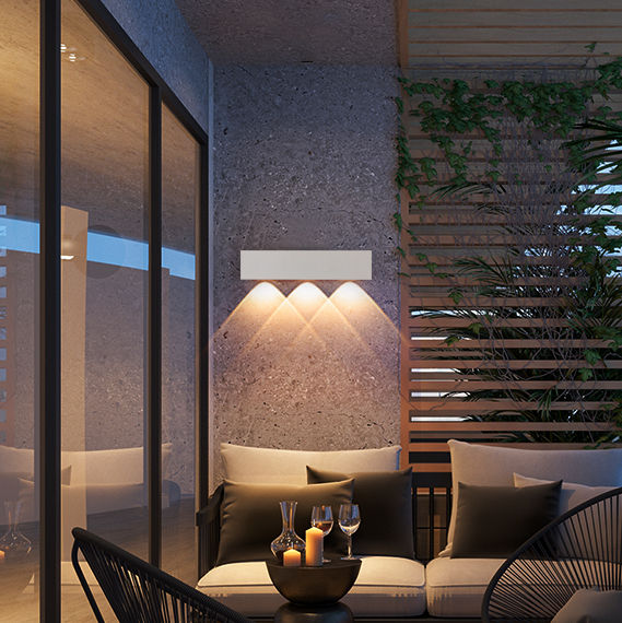 Moderna lampada da parete a LED per interni Lampada da comodino Soggiorno Illuminazione domestica Corridoio Corridoio Decorazione Luce in alluminio AC85-265V