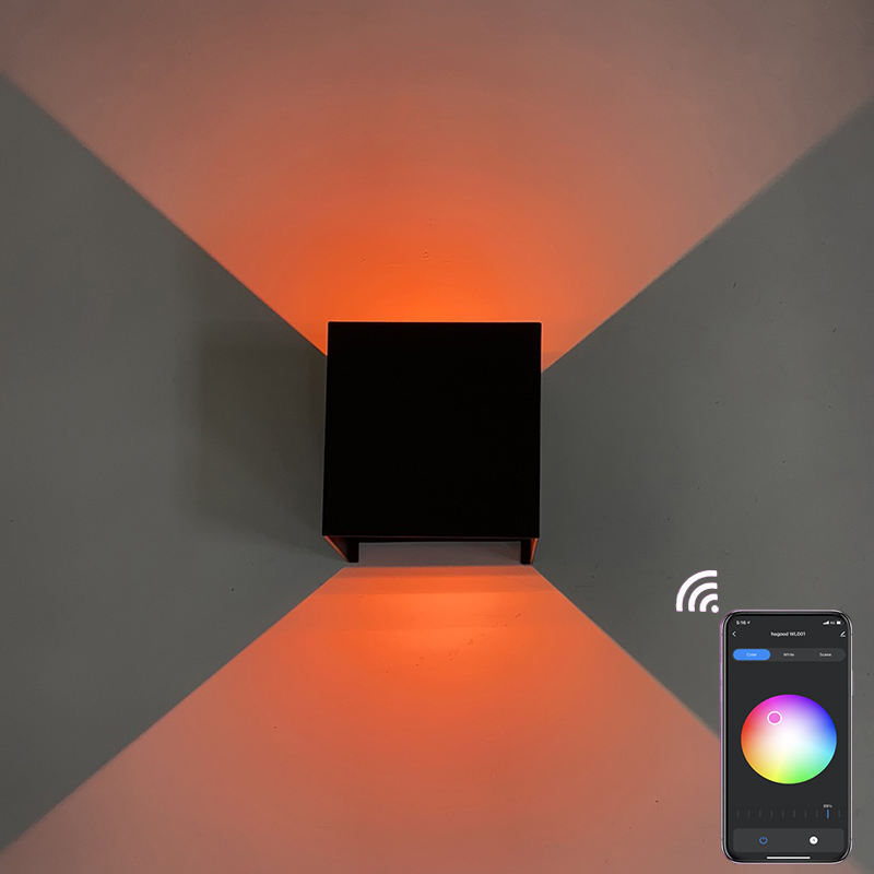 Tuya Smart Led Lamp WiFi Dimmerabile RGBW 9W APP Control Alexa Compatibile Outdoor Waterproof Google Home Downlight
