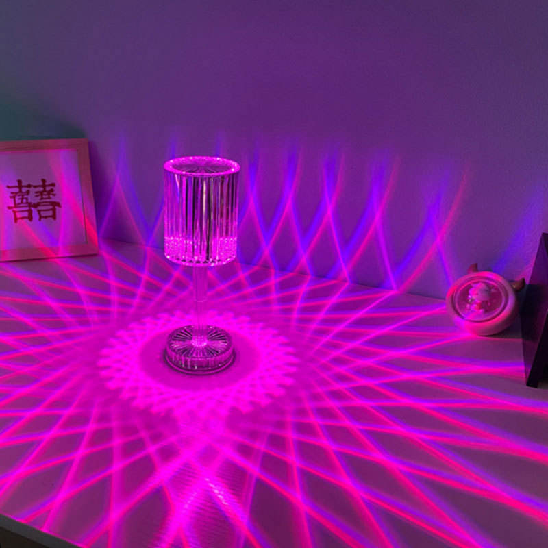 Creativo 3D Night Light Holiday Gift Lampada da tavolo in acrilico fai-da-te Lampada da tavolo da campeggio con luce giocattolo che cambia colore