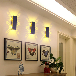 Lampada a LED decorativa Lampada da parete a doppia farfalla e luce notturna per interni. Lampada a LED per interni Articoli decorativi