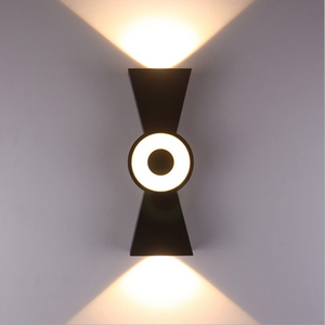 6W Led Waterproof Outdoor su e giù illuminazione da giardino a forma di corno IP65 lampada da parete a soppalco per esterni applique a led moderna