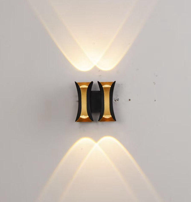 Lampade da parete in vetro da giardino Lampada da esterno per esterni Retro IP65 LED impermeabile per portico di casa Corridoio GatewayGate Patio
