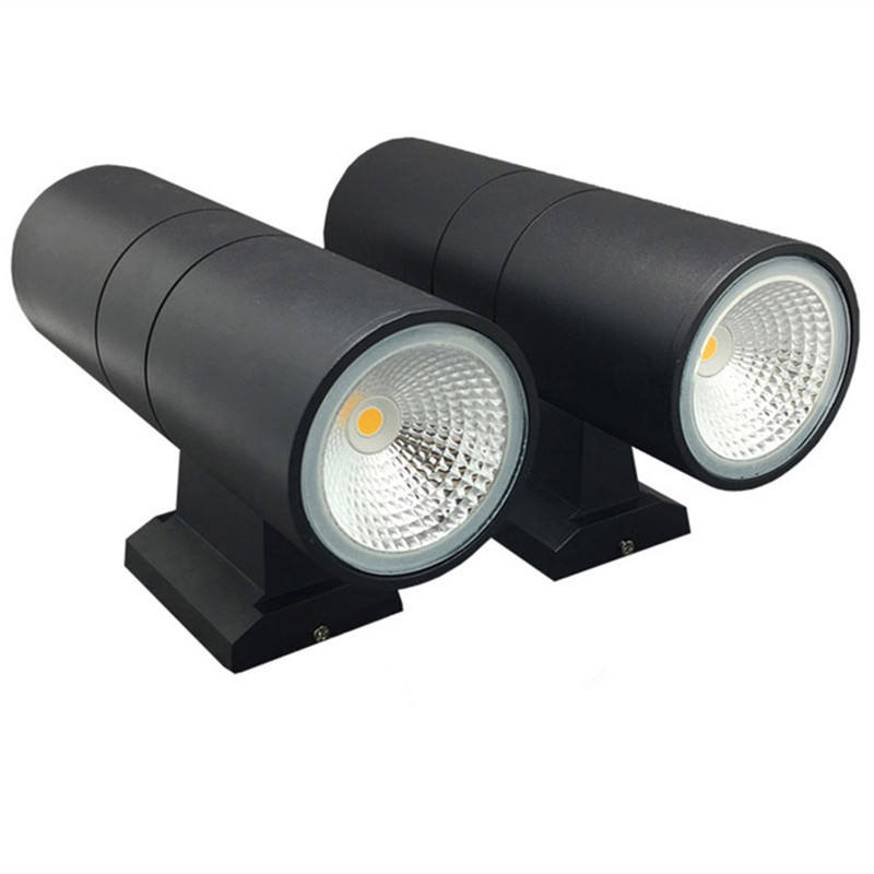6W COB Su E Giù Lampada Da Parete A Led Per Esterni A Doppia Testa Lampada Da Parete A Cilindro Apparecchio Da Balcone Per Interni Lampada Da Portico Impermeabile IP65