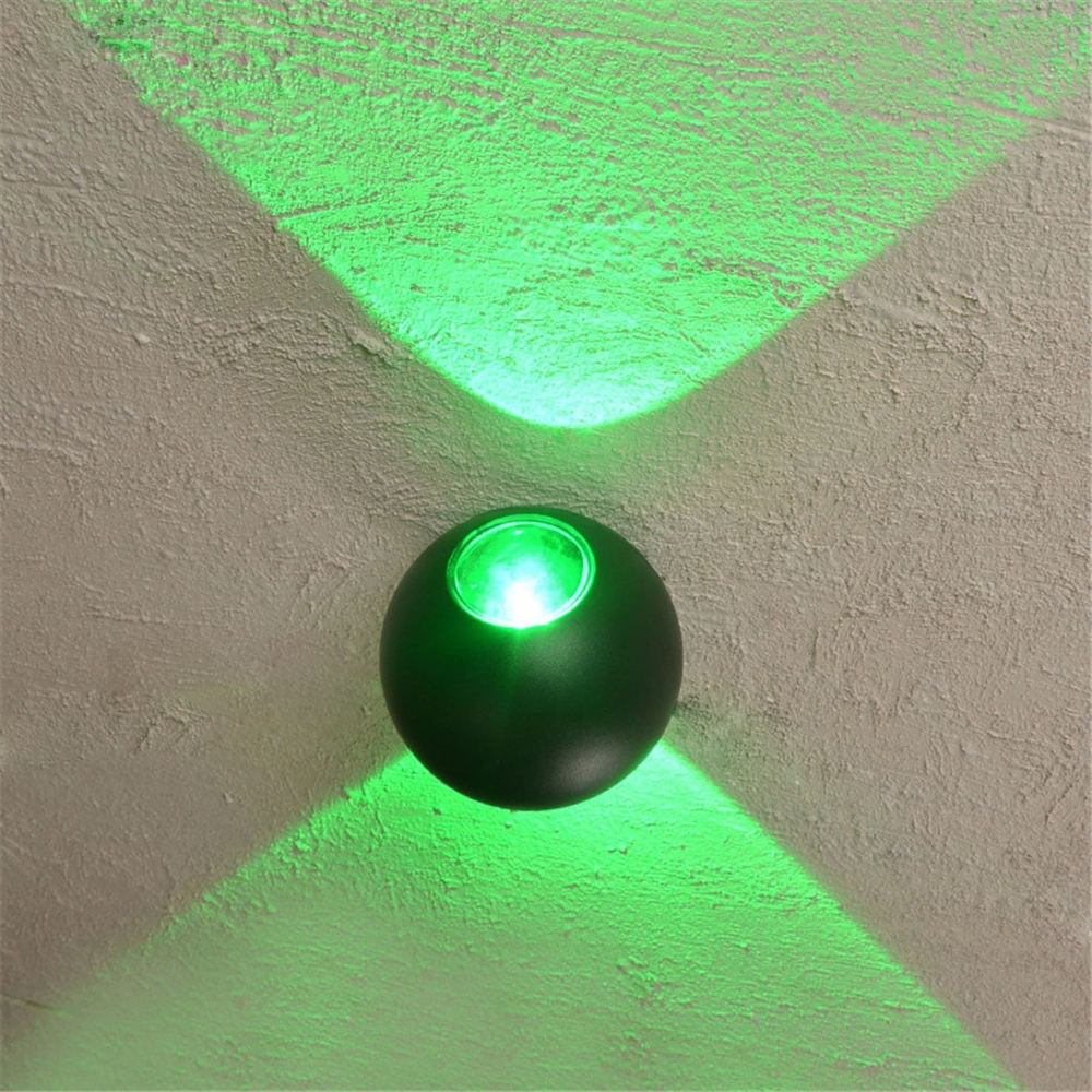 6W Waterproof Light 2023 NUOVE luci a sfera Lampade da parete a LED per esterni Lampada da parete rotonda impermeabile Lampada da parete su e giù