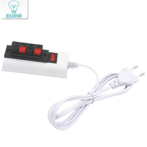 Cavo da 1,5 m Apparecchio a 2/4 pin Bianco EU US Plug Tester Adattatore per lampada a LED Interruttore di alta qualità per Led Driver Chip Lamp Light Strip