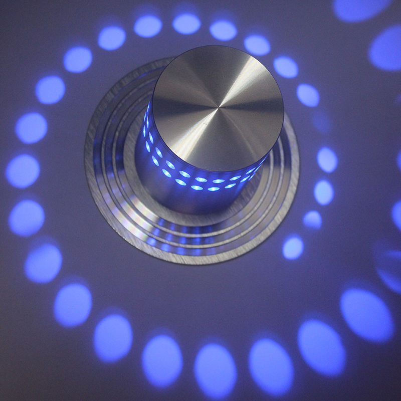 Lampada da parete rgb di buona qualità 3w decorazione del soffitto per interni incorpora applique da parete a led in stock con bar KTV per camera da letto interna