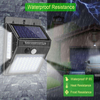 100 LED Solar Light Outdoor Solar Lamp PIR Motion Sensor Wall Light Impermeabile Solar Powered Sunlight per la decorazione del giardino