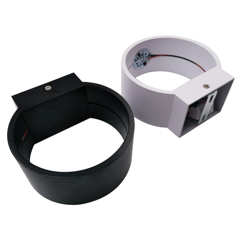 Moderna applique da parete a LED 3W 7W RGB Progetto di binario in alluminio LED rotondo Lampada da parete su e giù per comodino luci camera da letto decorazione della parete arti