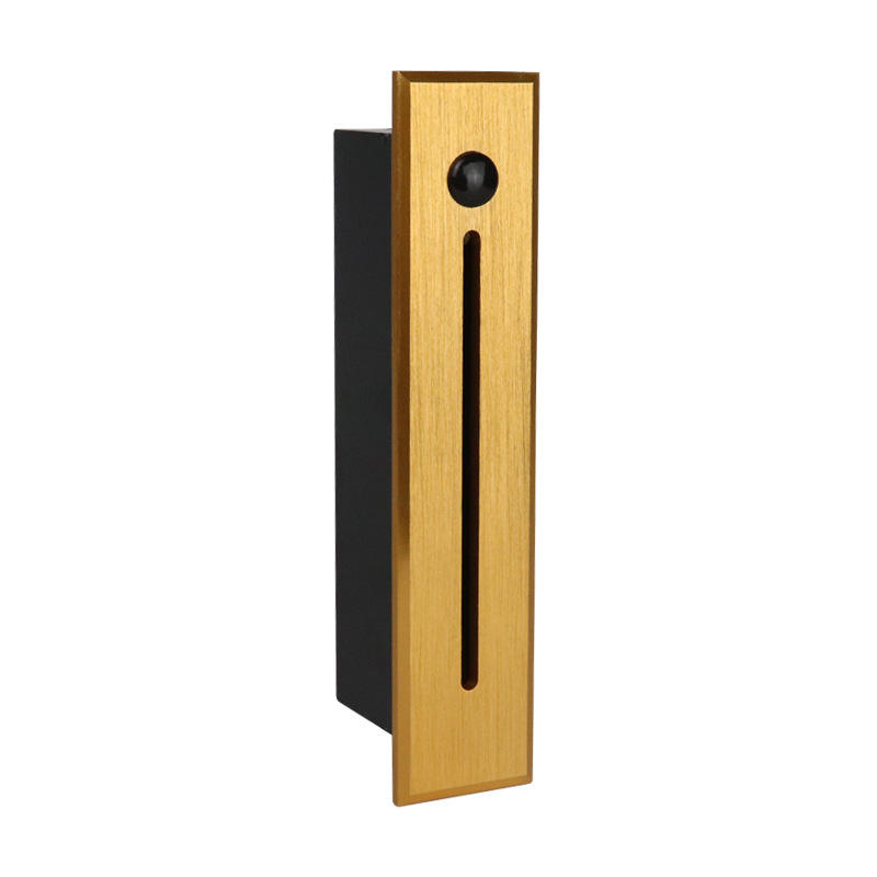 Ancoraggio a LED da incasso per esterni scaletta per gradini luce per gradini da parete a strisce lunghe in alluminio luce notturna ad angolo per interni luci per scale interne