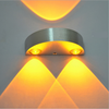 Lampada da parete a LED a semicerchio 3W in alluminio Up Down Applique da parete per camera da letto, comodino, corridoio, soggiorno