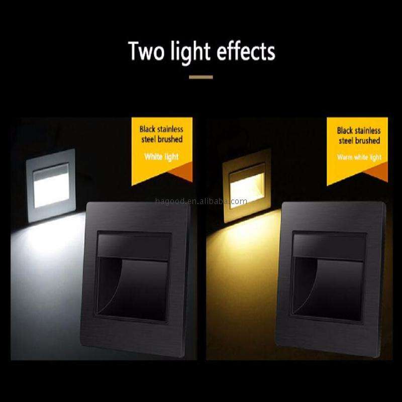Prezzo di fabbrica a buon mercato LED Foot Light Lampada da incasso Steps Scaletta Lampada da parete Step Light cucina Ribalta a basso prezzo