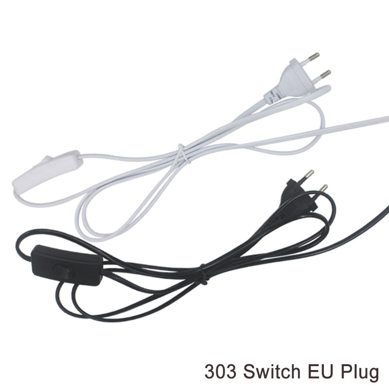 Cavo di linea 303/304/317/301 Cavo di alimentazione dimmer/Interruttore a doppio pulsante Spina europea Cavo per lampadina a LED/Luce da tavolo Luminary USA