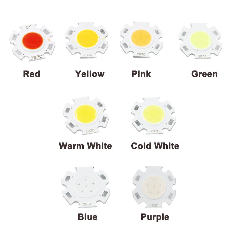 3W COB LED Chip 11mm Plum Blossom Lampadina LED per faretto Plafoniera