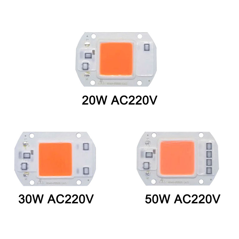 Lo spettro completo ad alta potenza ha portato il chip di coltivazione 20W 30W 50W per l'illuminazione della crescita delle piante da interno