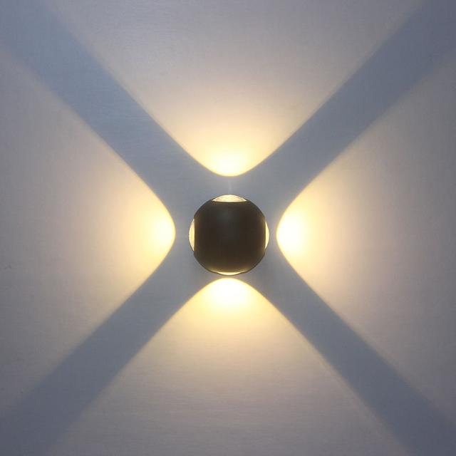 NUOVO arrivo Luci a sfera Luce da incasso per esterni Luci multicolori Lampade da parete per esterni Apparecchio LED Wandlamp Lampade da parete a LED