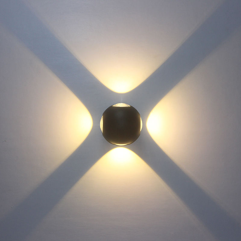 NUOVO arrivo Luci a sfera Luce da incasso per esterni Luci multicolori Lampade da parete per esterni Apparecchio LED Wandlamp Lampade da parete a LED