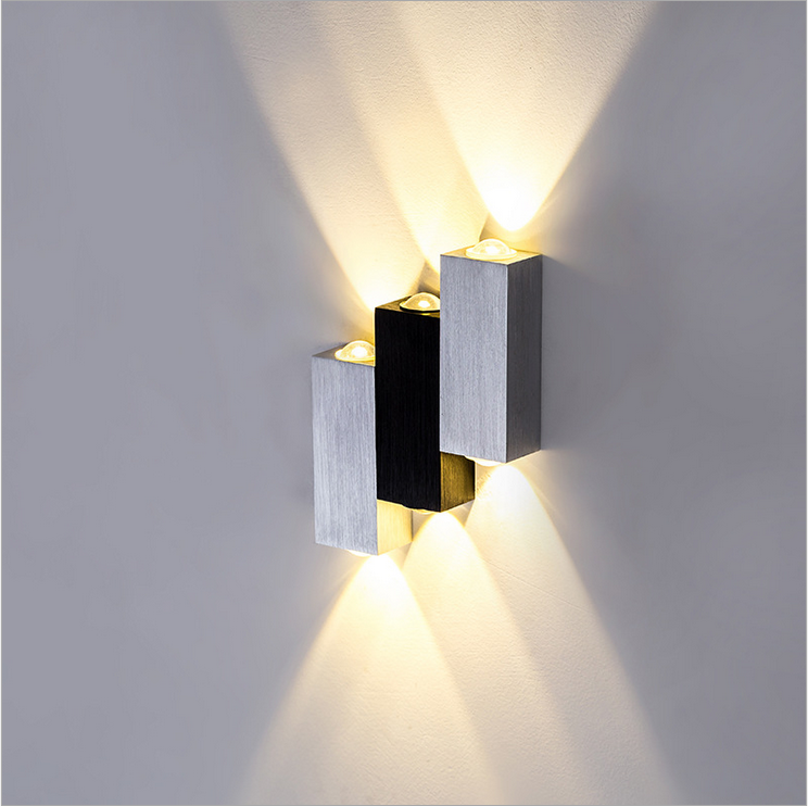 Lampada da parete a LED su e giù per scale Riparo da parete Fornitura di fabbrica 6W Lampade da parete per interni in alluminio Fabbricazione decorativa ILLUMINAZIONE