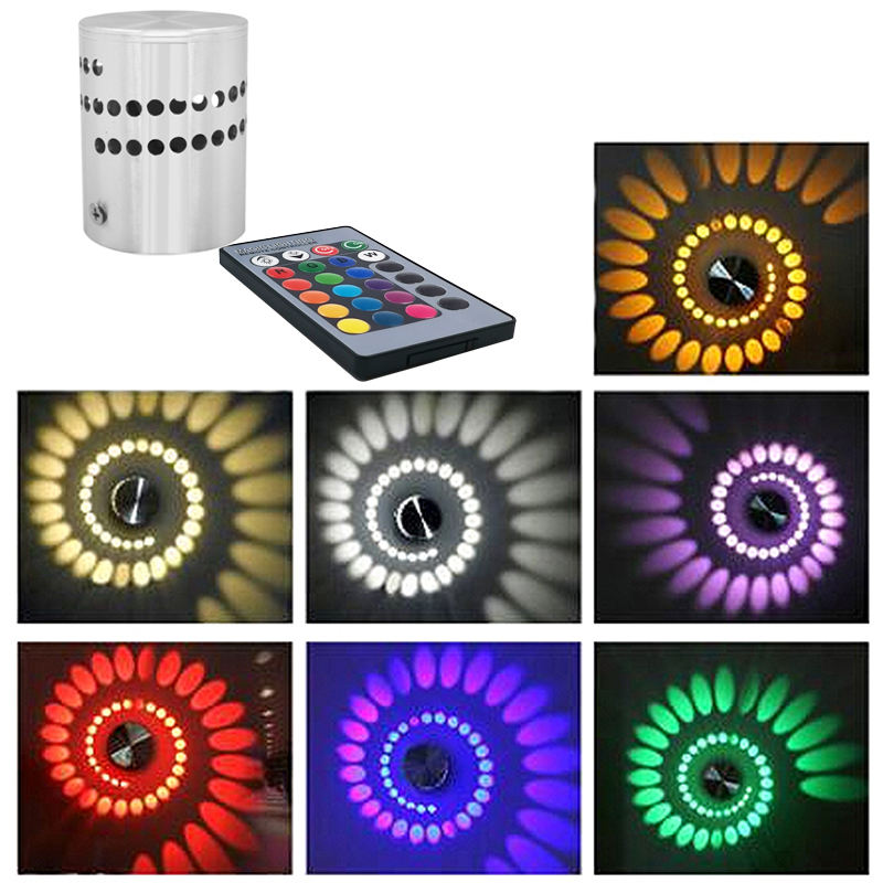 Lampada da parete a soffitto a LED rgb poroso a soffitto con telecomando per interni Ristorante Bar luce applique cortile, novità